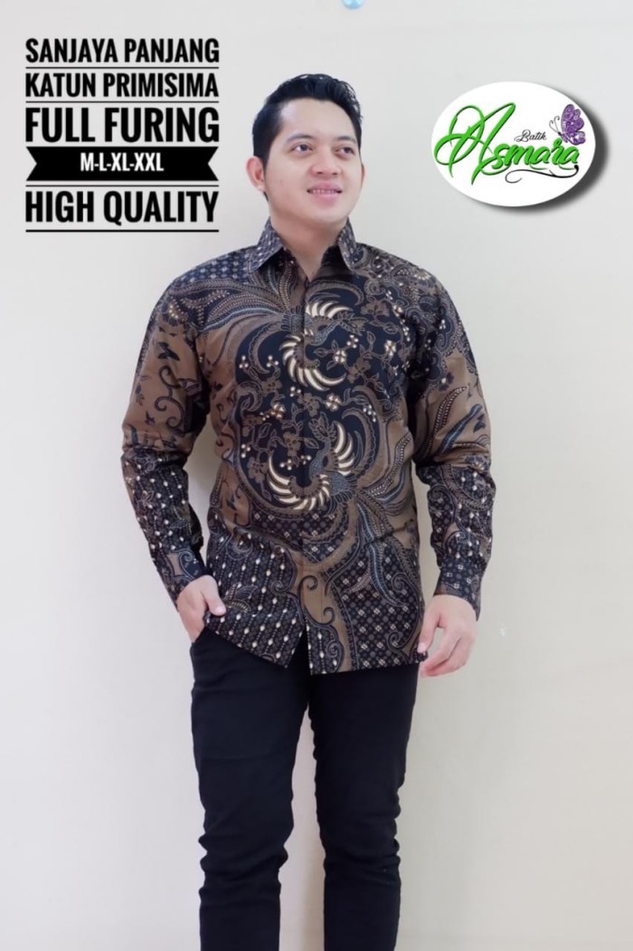 cover-SANJAYA Kemeja Batik Pria Solo Lengan Panjang Lapis Furing BY ASMARA-1