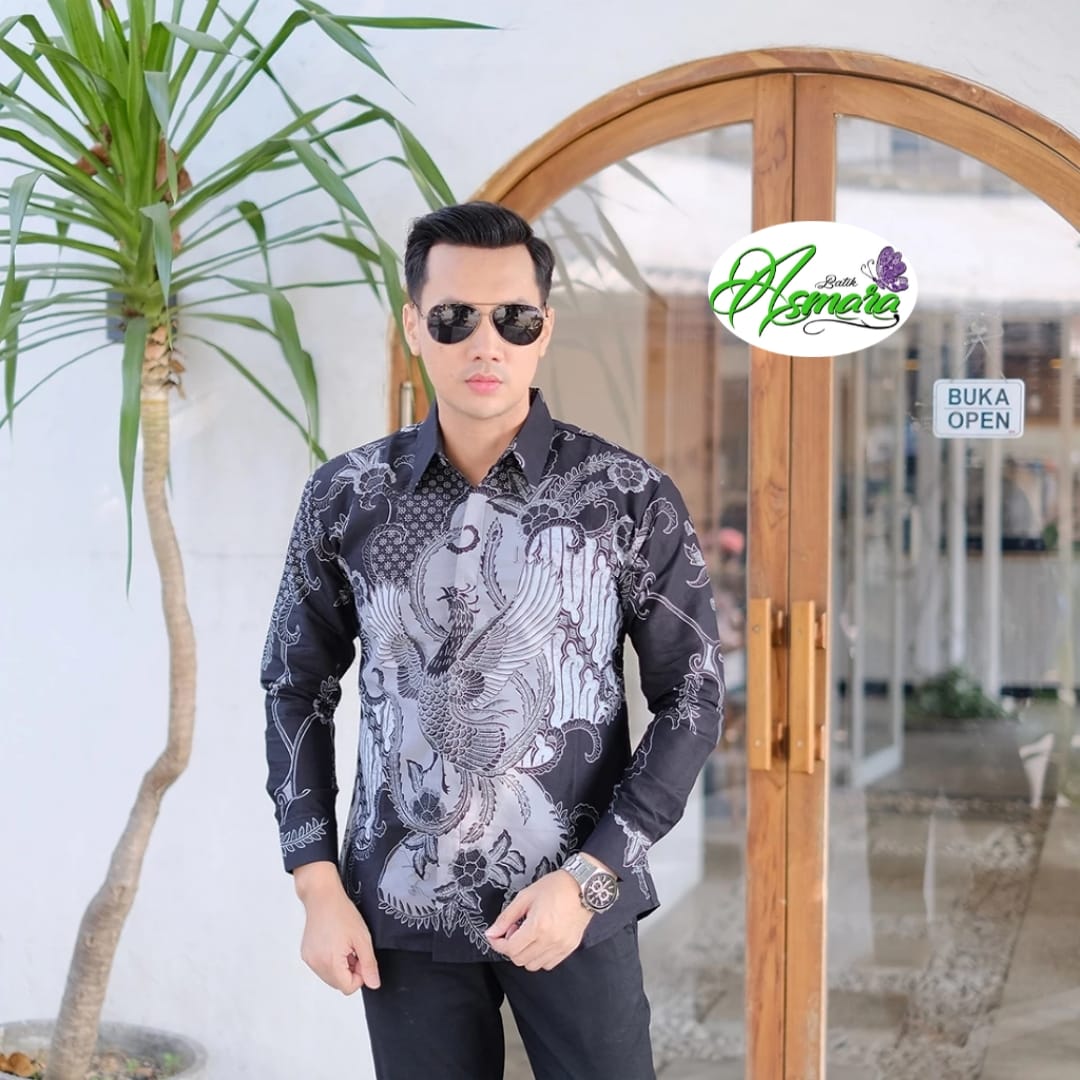 cover-MERAK HITAM Kemeja Batik Pria Solo Lengan Panjang Lapis Furing BY ASMARA-1