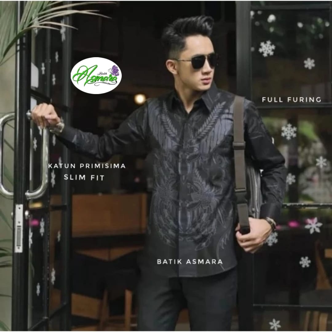 cover-NATANEGARA HITAM Kemeja Batik Pria Solo Lengan Panjang Lapis Furing BY ASMARA-1