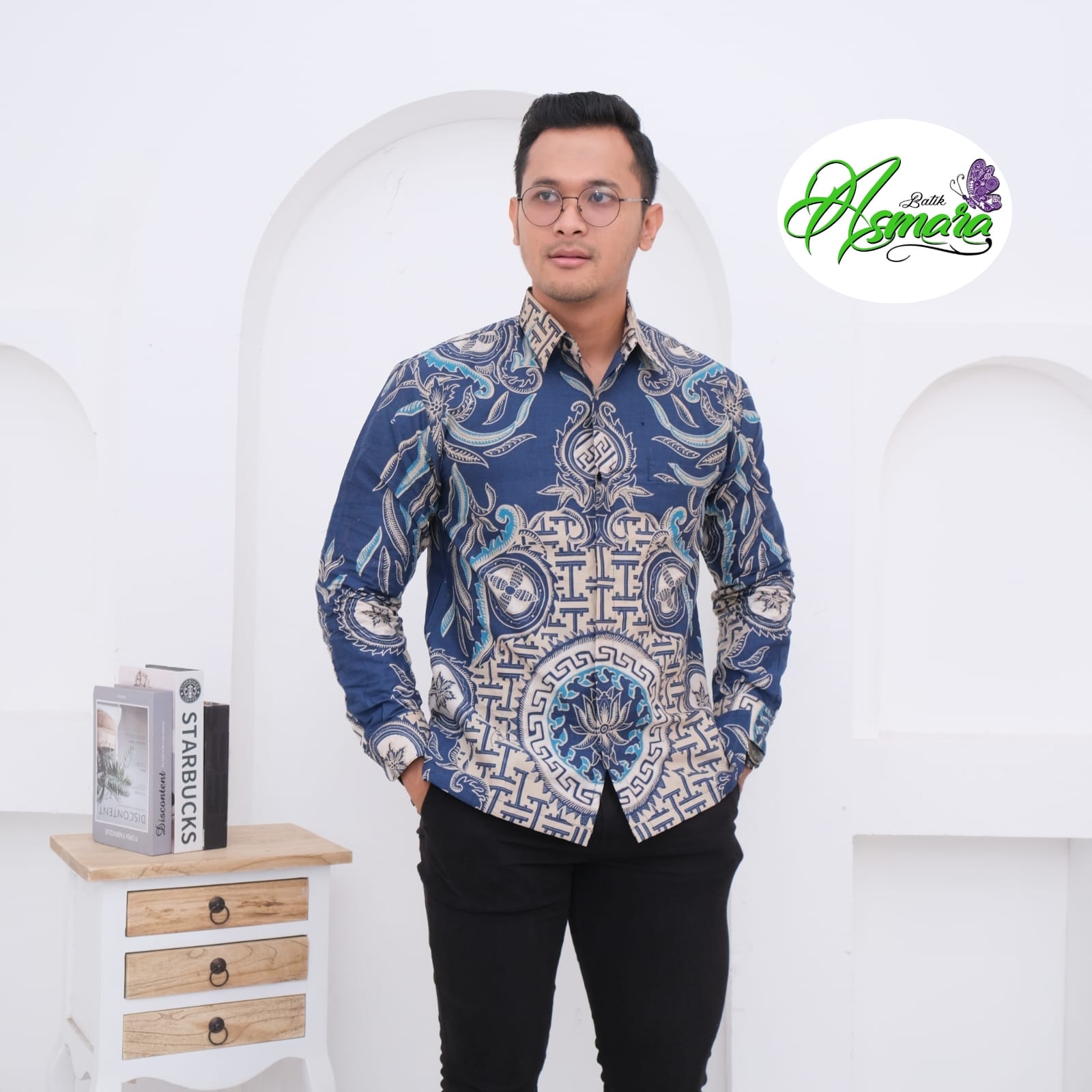 cover-PAGER NAVI Kemeja Batik Pria Solo Lengan Panjang Lapis Furing BY ASMARA-1