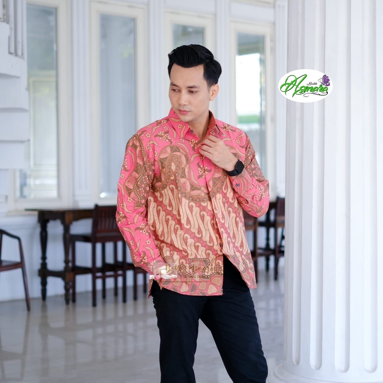 cover-PARANG MERAH Kemeja Batik Pria Solo Lengan Panjang Lapis Furing BY ASMARA-1