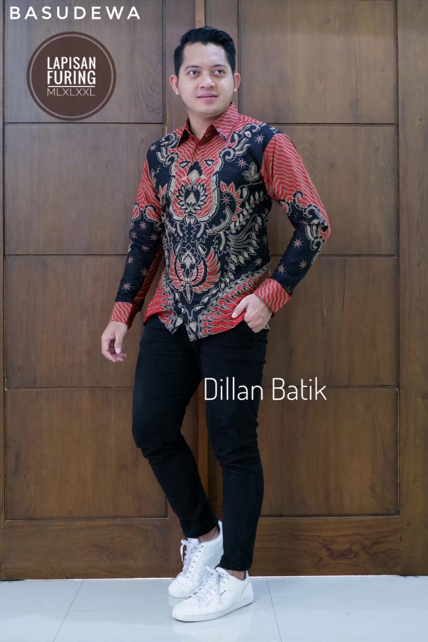cover-BASUDEWA Kemeja Batik Pria Solo Lengan Panjang Lapis Furing BY DILLAN-1