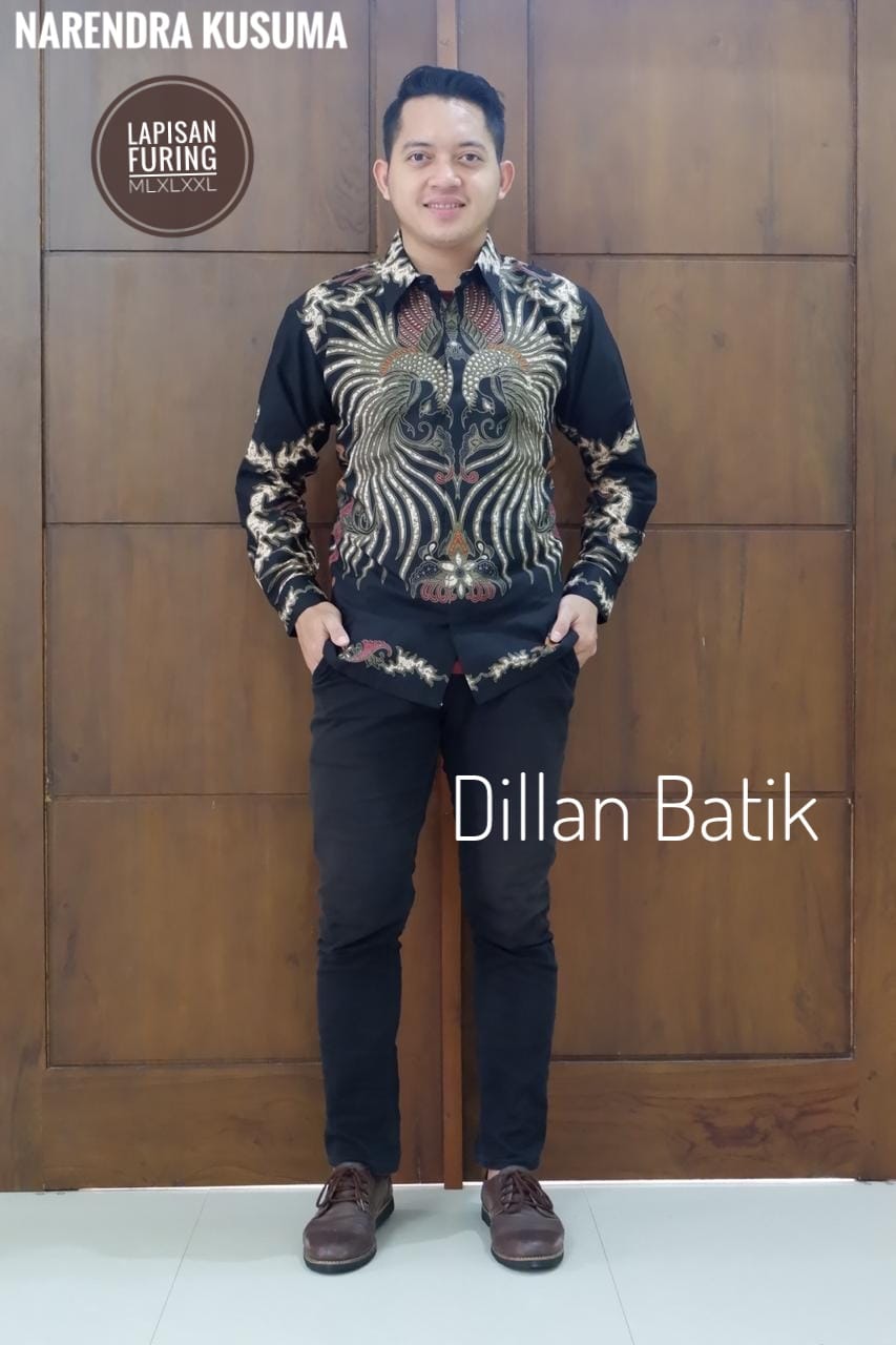 cover-NARENDRA Kemeja Batik Pria Solo Lengan Panjang Lapis Furing BY DILLAN-1