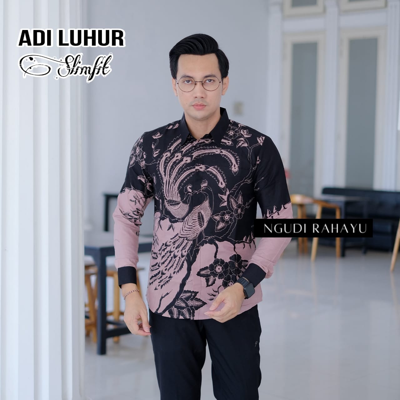 cover-ADI LUHUR Kemeja Batik Pria Solo Lengan Panjang Lapis Furing BY NGUDI RAHAYU-1