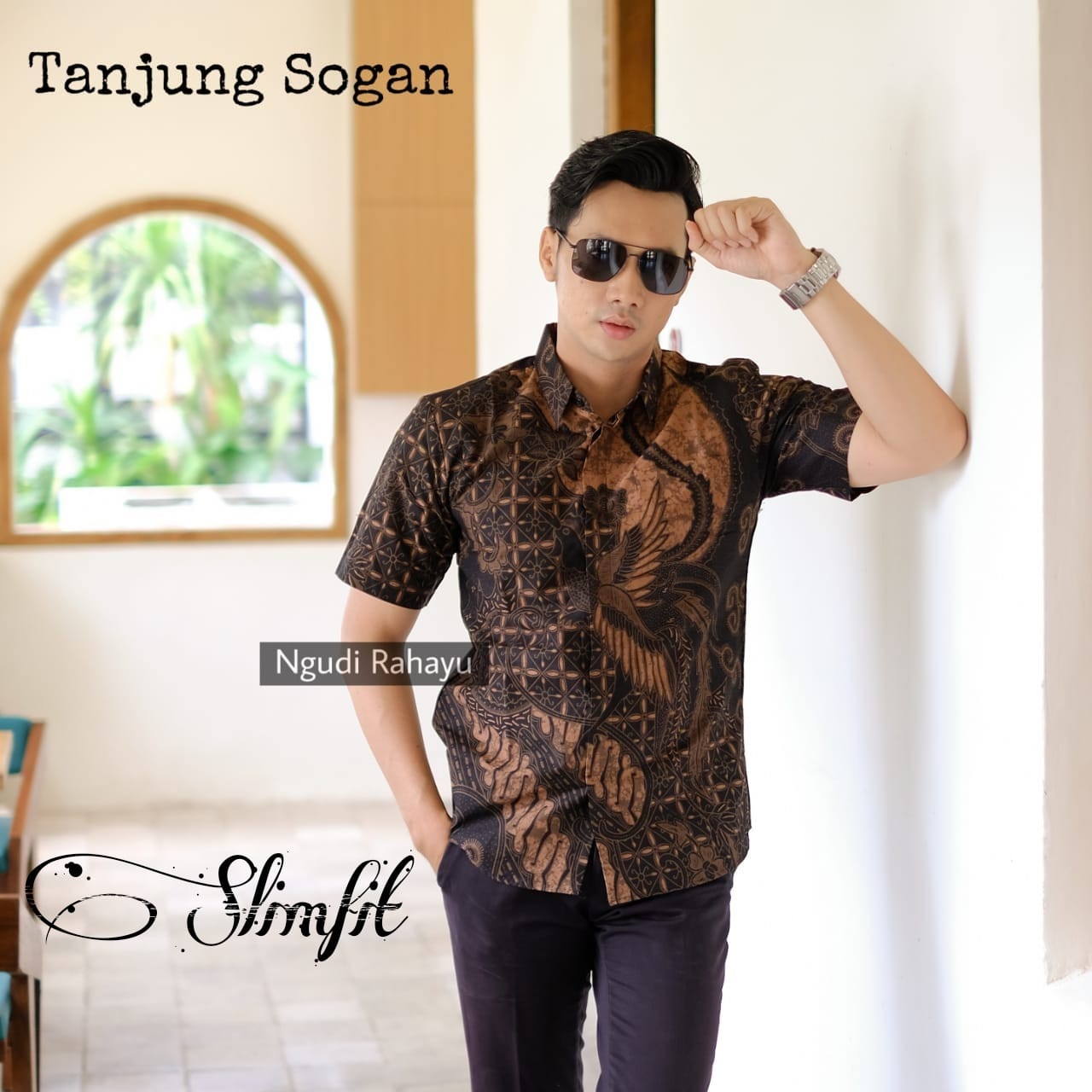 cover-TANJUNG SOGAN Kemeja Batik Pria Solo Lengan Pendek Lapis Furing BY NGUDI RAHAYU-1