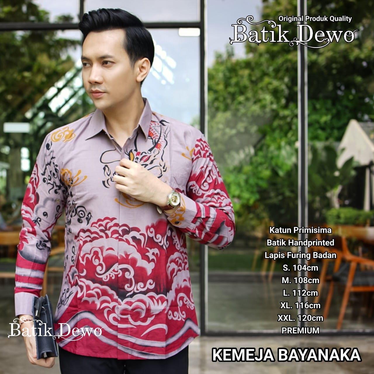 cover-BAYANAKA Kemeja Batik Pria Solo Lengan Panjang Lapis Furing BY DEWO-1