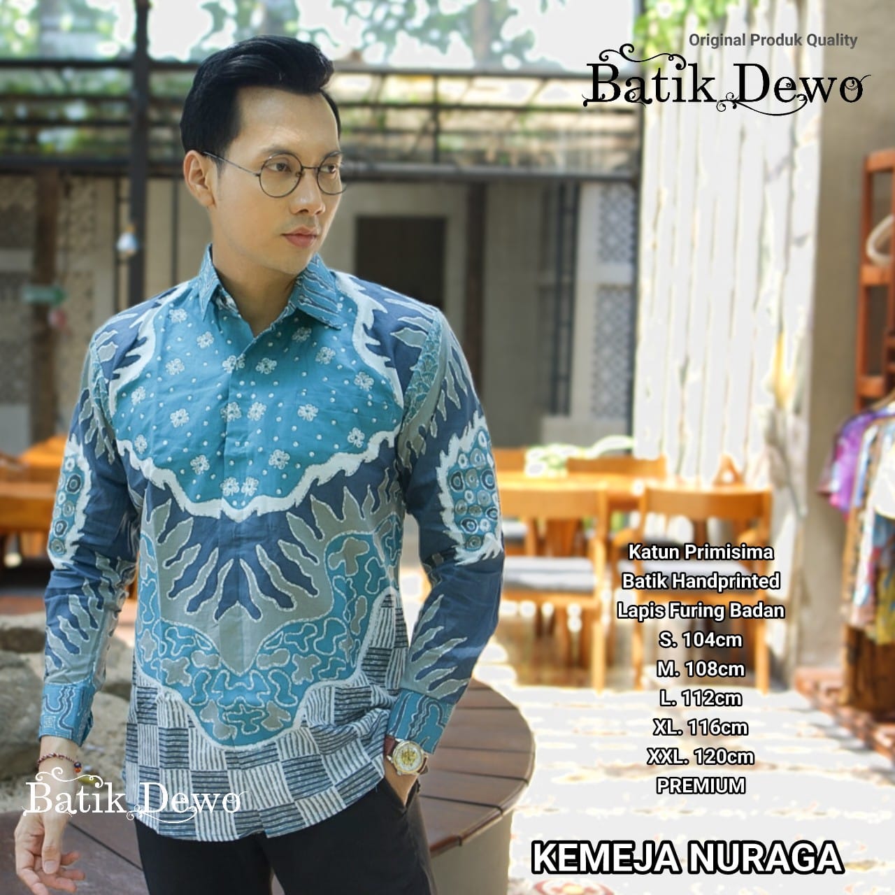 cover-NURAGA Kemeja Batik Pria Solo Lengan Panjang Lapis Furing BY DEWO-1