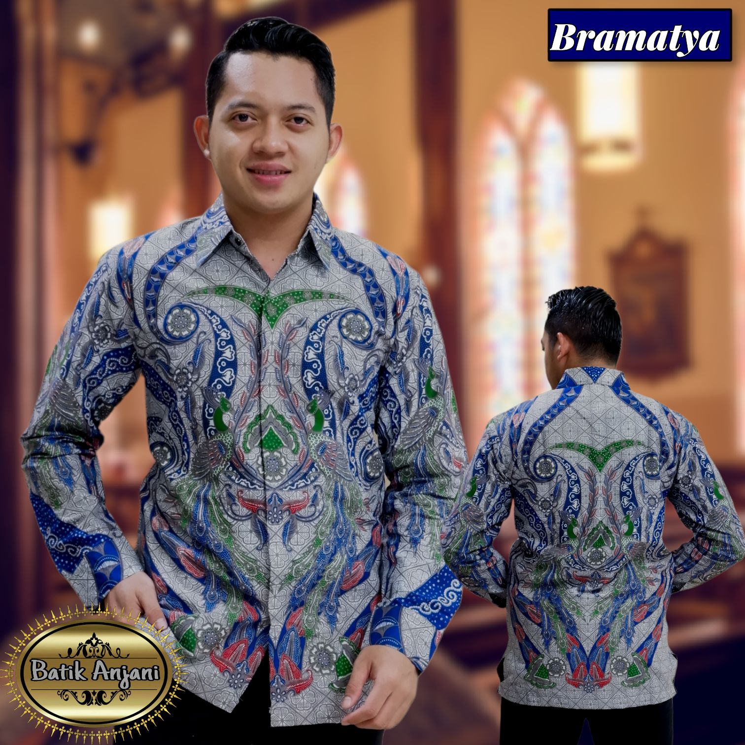 cover-BRAMANTYA Kemeja Batik Pria Solo Lengan Panjang Lapis Furing BY ANJANI-1