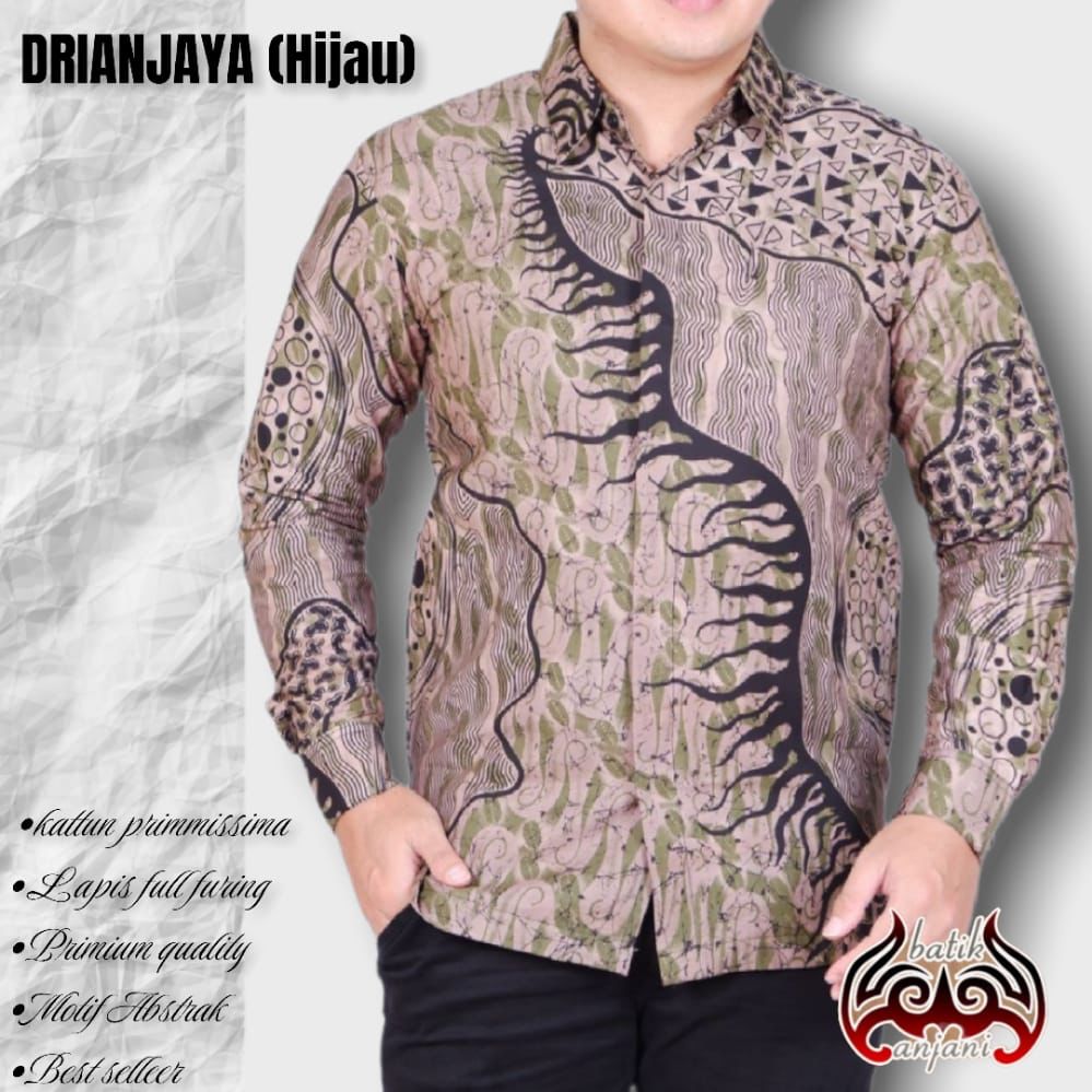 cover-DRIANJAYA Kemeja Batik Pria Solo Lengan Panjang Lapis Furing BY ANJANI-1