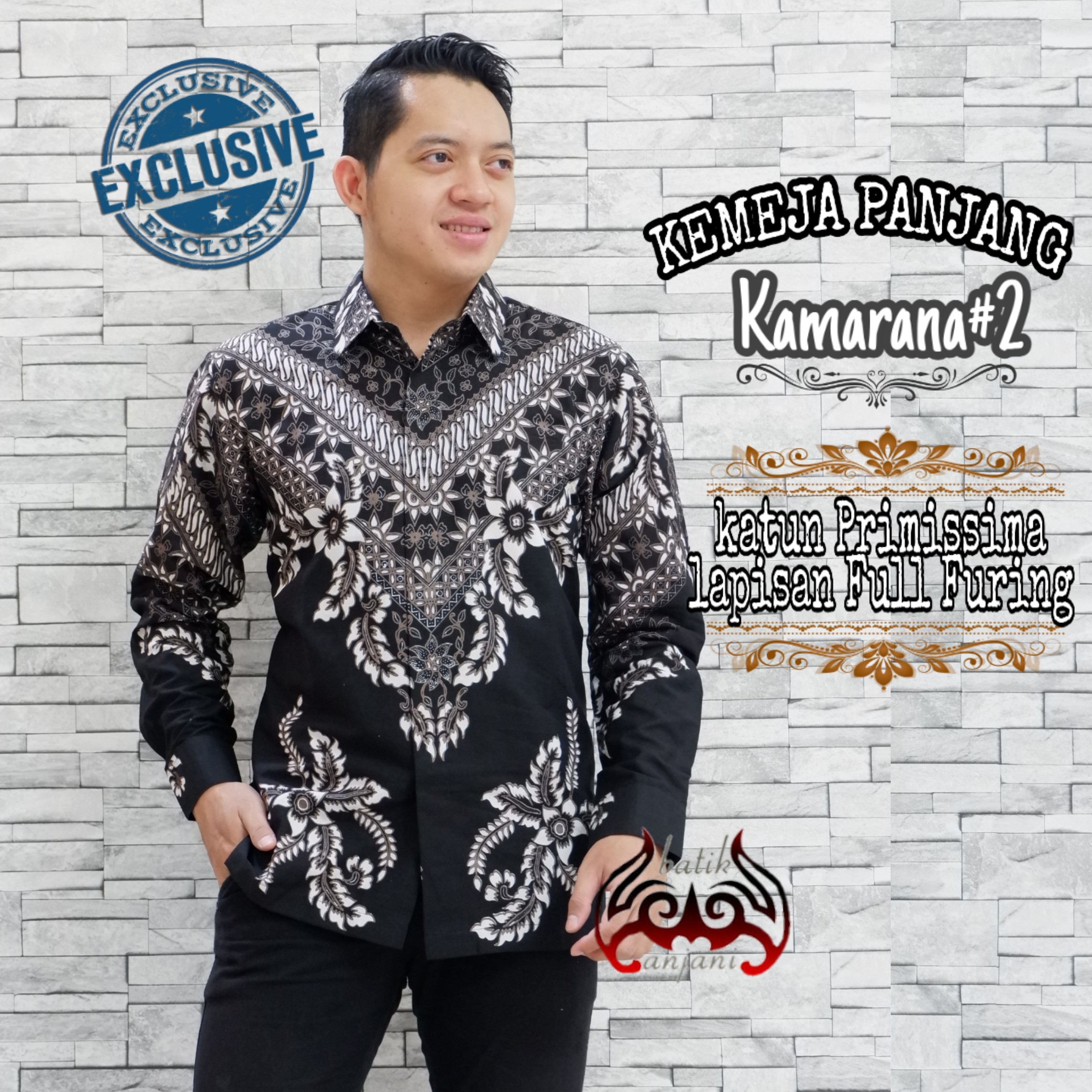 cover-KAMARANA 2 Kemeja Batik Pria Solo Lengan Panjang Lapis Furing BY ANJANI-1