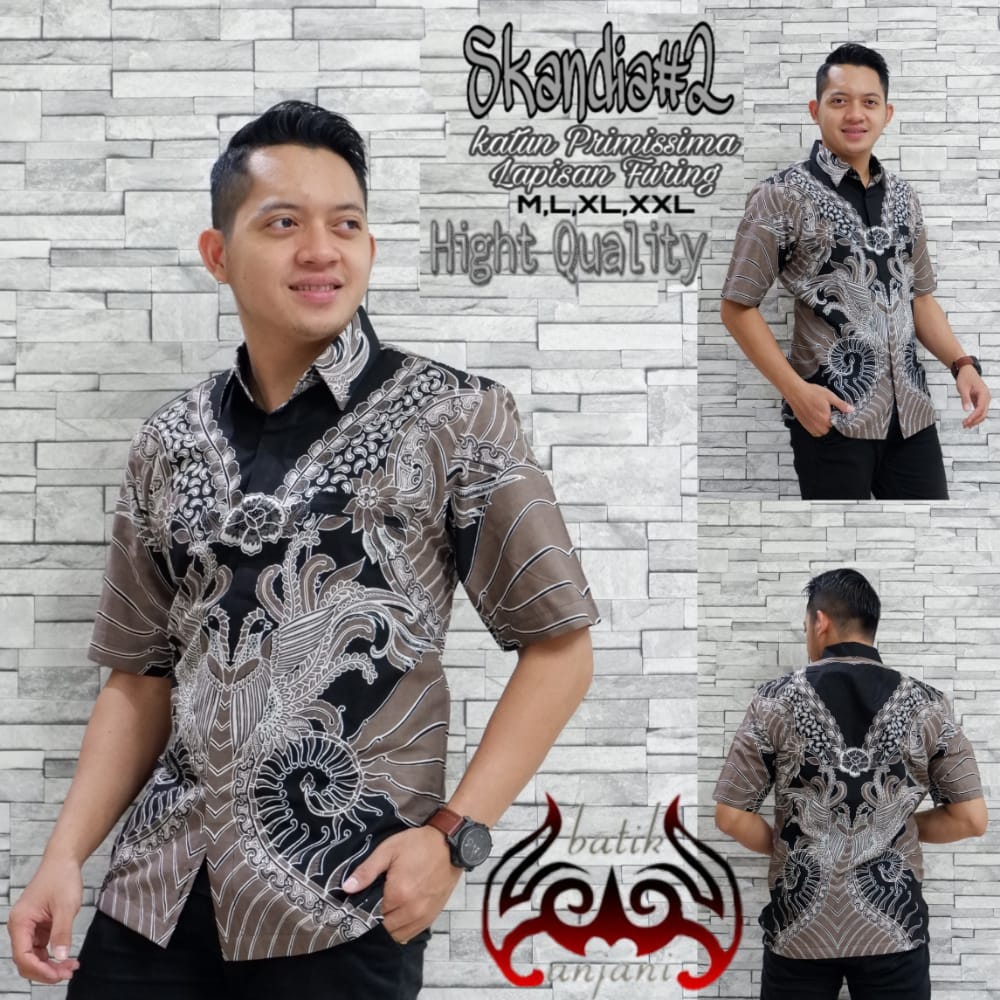 cover-SKANDIA 3 Kemeja Batik Pria Solo Lengan Pendek Lapis Furing BY ANJANI-1