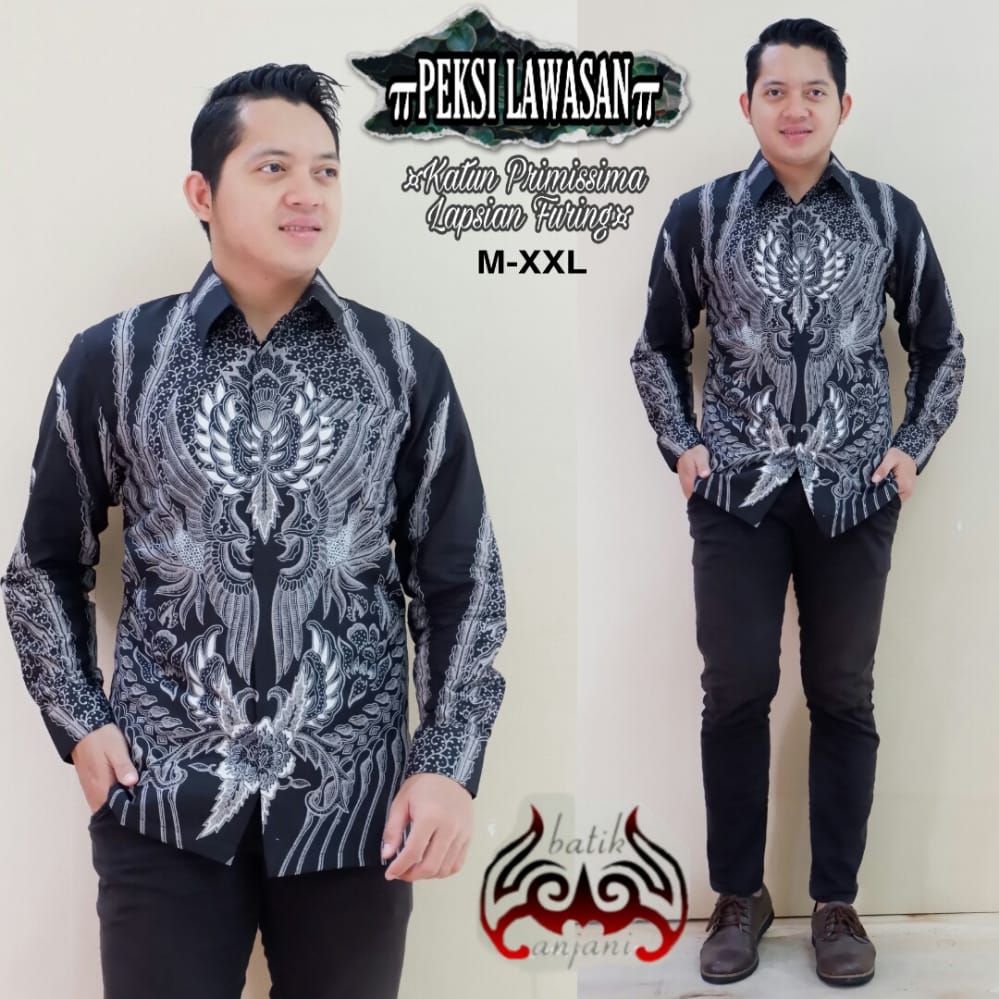 cover-PEKSI LAWASAN Kemeja Batik Pria Solo Lengan Panjang Lapis Furing BY ANJANI-1