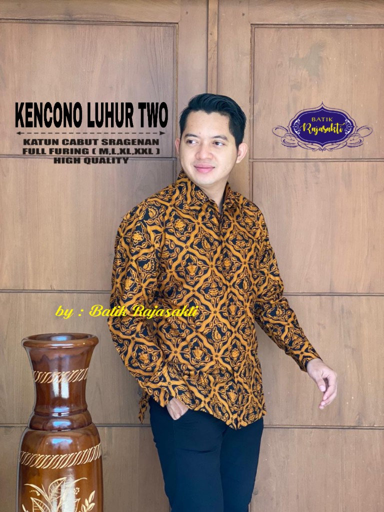 cover-KENCONO LUHUR TWO Kemeja Batik Pria Solo Lengan PANJANG Lapis Furing BY RAJASAKTI-1