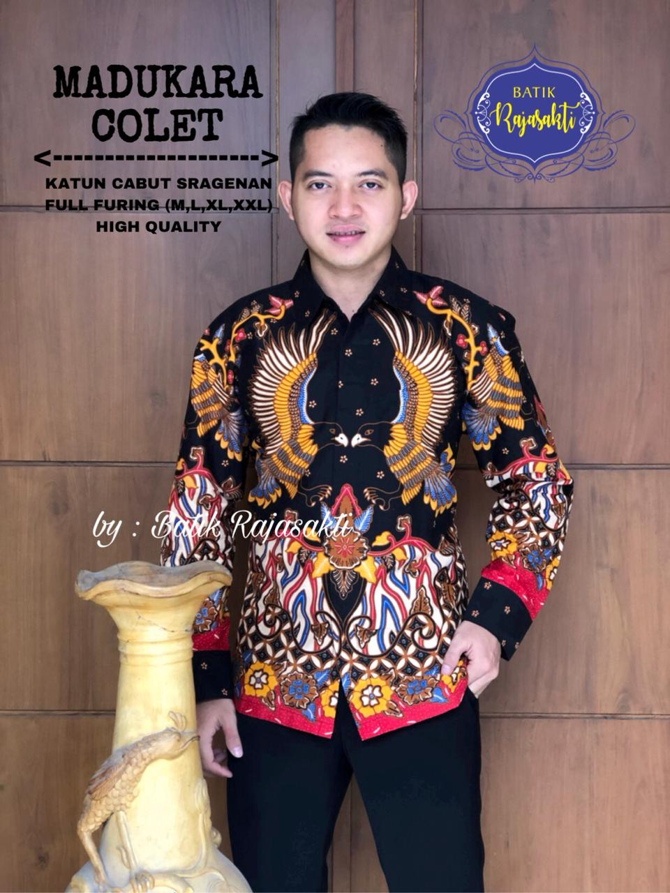 cover-MADUKARA COLET Kemeja Batik Pria Solo Lengan PANJANG Lapis Furing BY RAJASAKTI-1