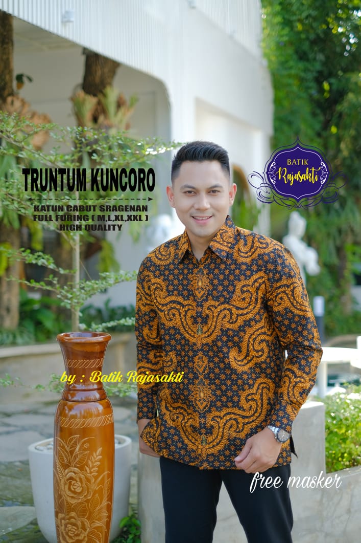 cover-TRUNTUM KUNCORO Kemeja Batik Pria Solo Lengan PANJANG Lapis Furing BY RAJASAKTI-1