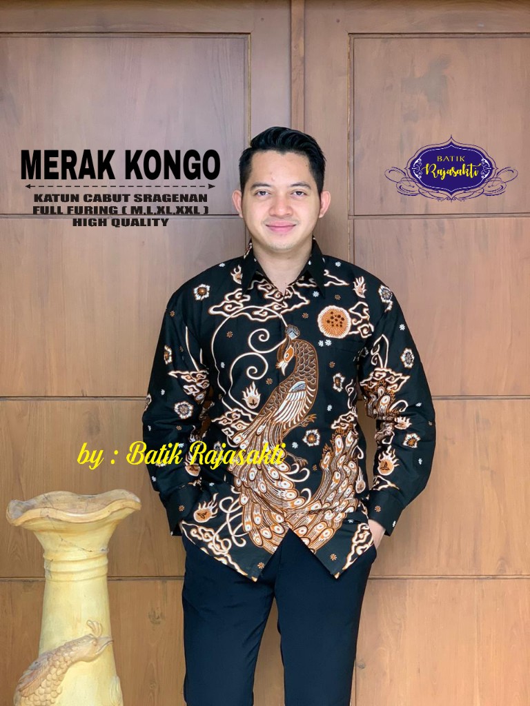cover-MERAK  KONGO Kemeja Batik Pria Solo Lengan PANJANG Lapis Furing BY RAJASAKTI-1