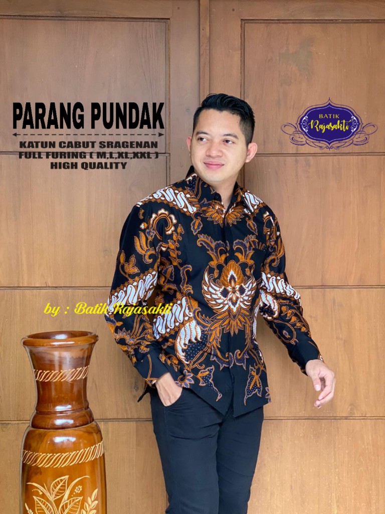 cover-PARANG PUNDAK Kemeja Batik Pria Solo Lengan PANJANG Lapis Furing BY RAJASAKTI-1