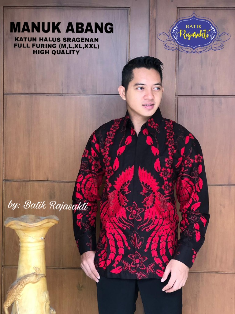cover-MANUK ABANG Kemeja Batik Pria Solo Lengan PANJANG Lapis Furing BY RAJASAKTI-1