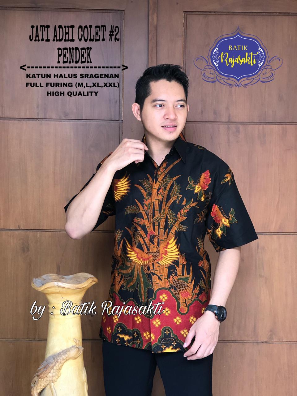 cover-JATI ADHI 2 Kemeja Batik Pria Solo Lengan PENDEK Lapis Furing BY RAJASAKTI-1