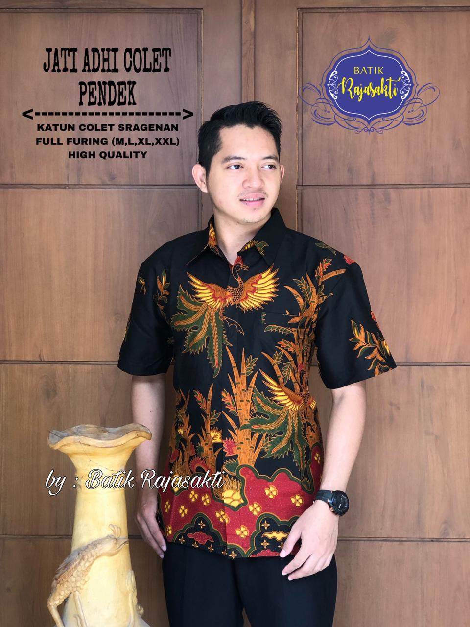 cover-JATI ADHI Kemeja Batik Pria Solo Lengan PENDEK Lapis Furing BY RAJASAKTI-1