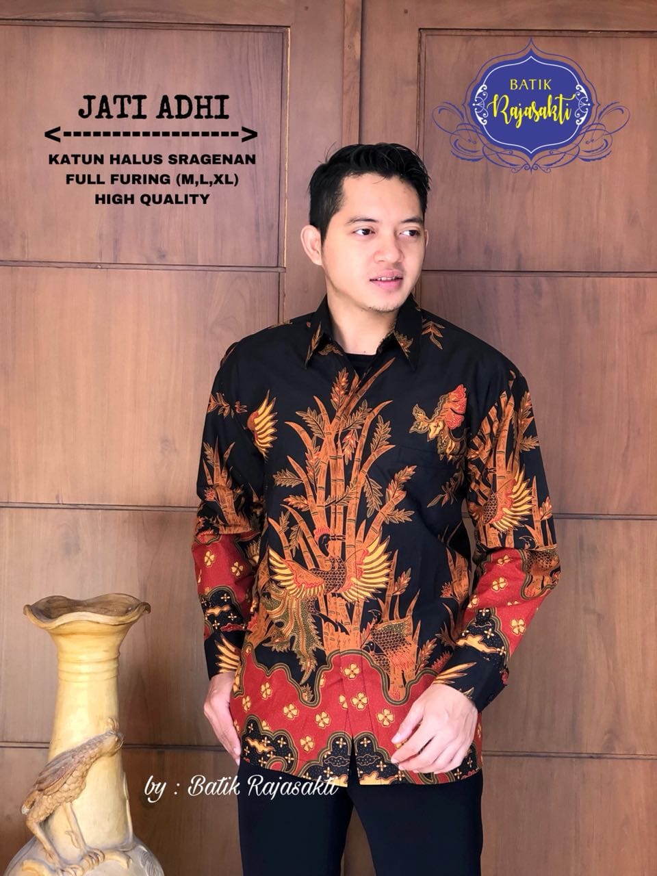 cover-JATI ADHI Kemeja Batik Pria Solo Lengan PANJANG Lapis Furing BY RAJASAKTI-1