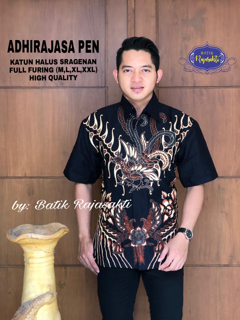 cover-ADHIRAJASA PEN Kemeja Batik Pria Solo Lengan Pendek Lapis Furing BY RAJASAKTI-1
