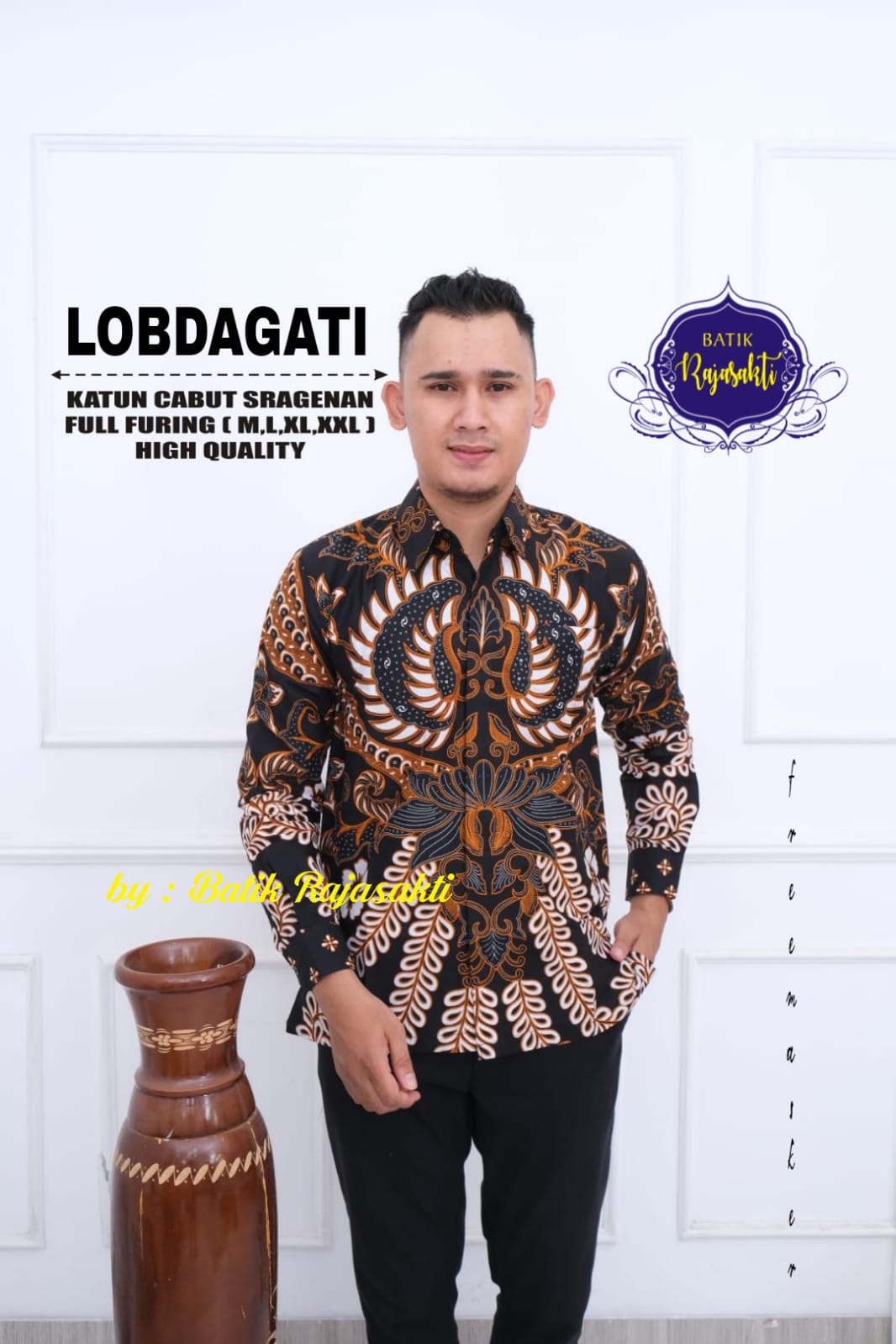 cover-LOBDAGATI Kemeja Batik Pria Solo Lengan Panjang Lapis Furing BY RAJASAKTI-1