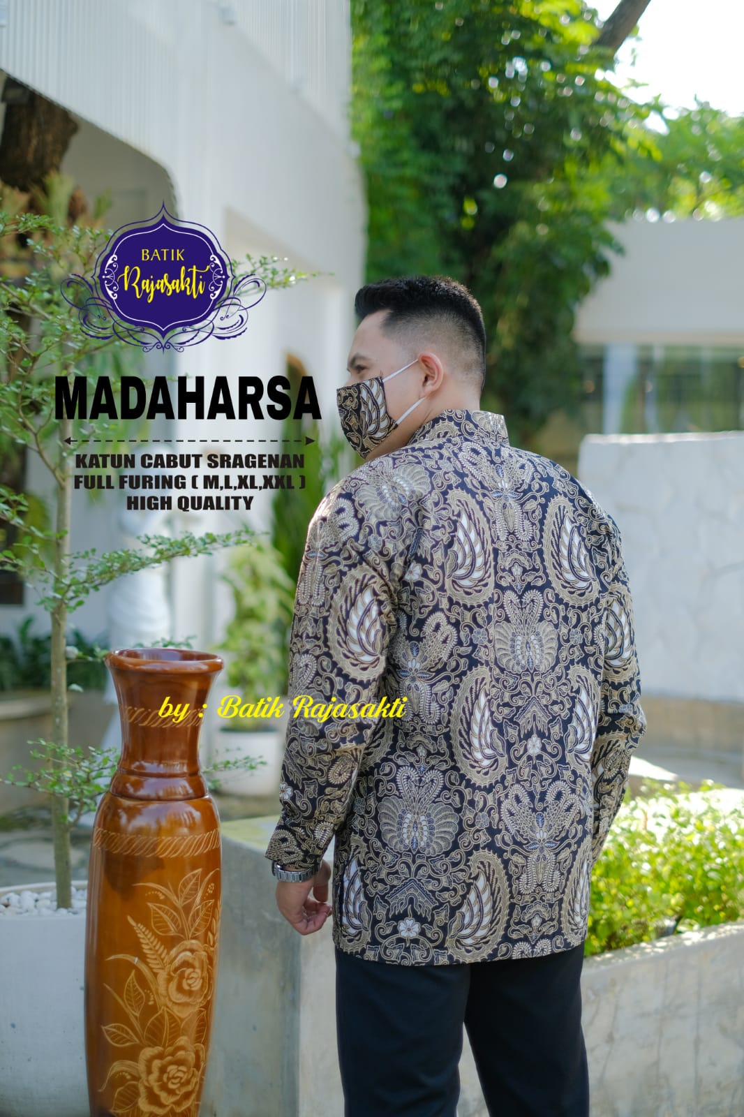 cover-MADAHARSA Kemeja Batik Pria Solo Lengan Panjang Lapis Furing BY RAJASAKTI-1