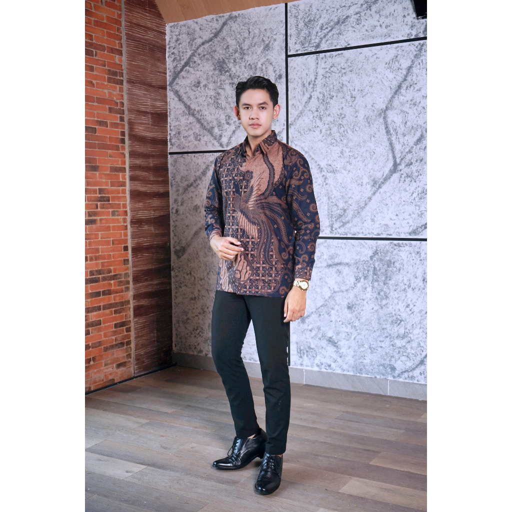 img-TANJUNG DONGKER Kemeja Batik Pria Solo Lengan Panjang Lapis Furing By BATIKSOLOAMANAH-4