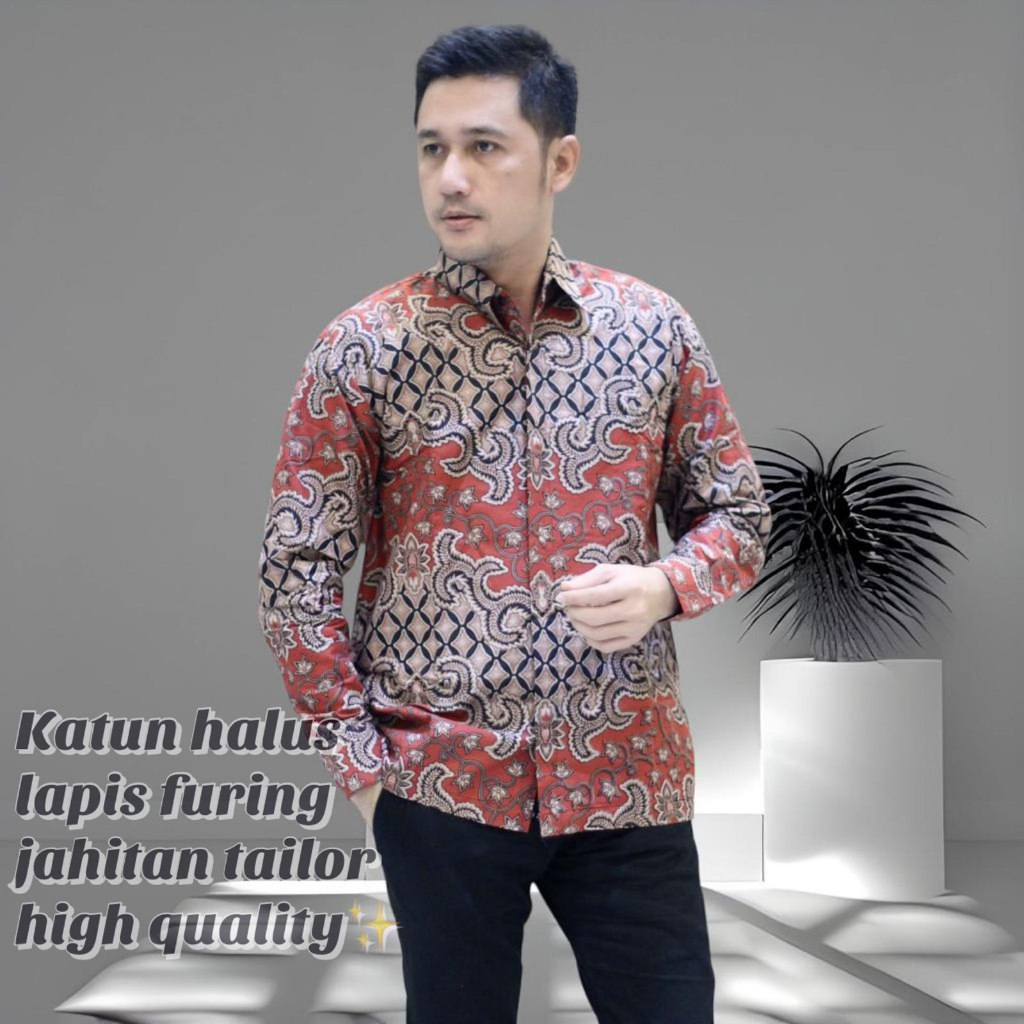 cover-KEMBANG KELABANG Kemeja Batik Pria Solo Lengan Panjang Lapis Furing By BATIKSOLOAMANAH-1