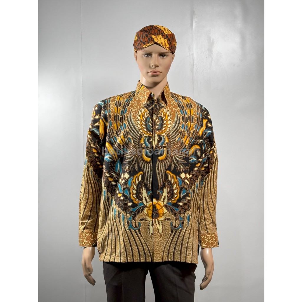 cover-JAYANEGARA Kemeja Batik Pria Solo Lengan Panjang Lapis Furing PATUNG By BATIKSOLOAMANAH-1