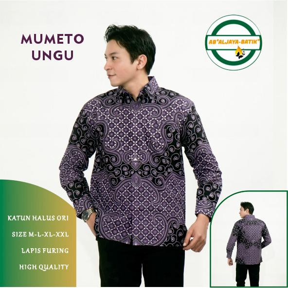 cover-MUMETO UNGU Kemeja Batik Pria Solo Lengan Panjang Lapis Furing By Aljaya-1